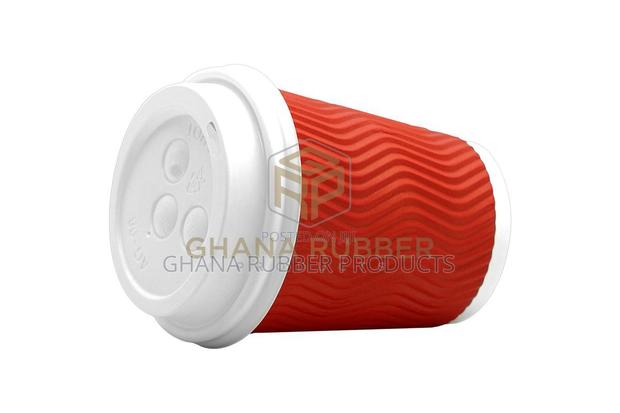 Ripple Paper Cups + Lids 8oz Red (1000pcs) · Photo 2