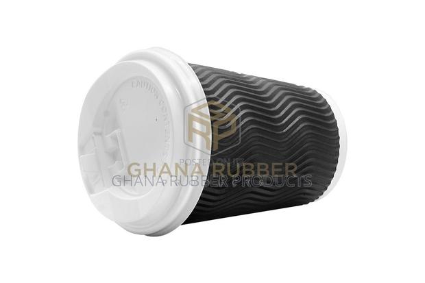Ripple Paper Cups + Lids 12oz Black (1000pcs) · Photo 2