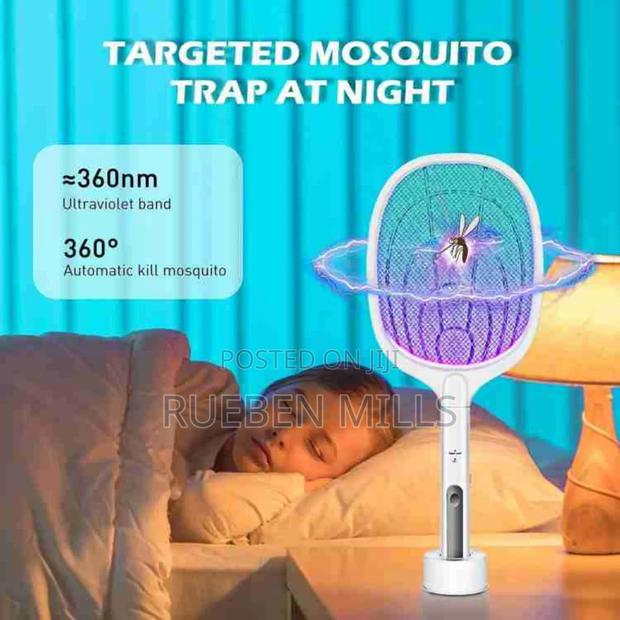 2 In 1 Rechargeable Electric Mosquito Killer Swatter Bat · Photo 2