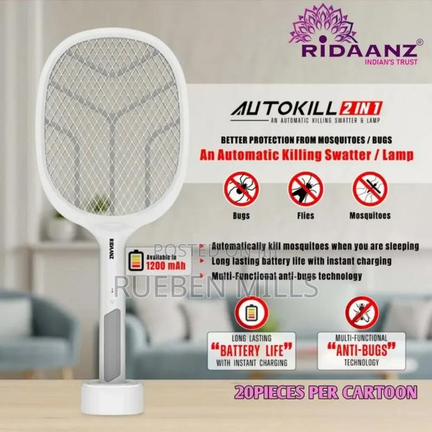Handheld Chargeable Mosquito Killer Bat Swatter With Stand · Photo 4