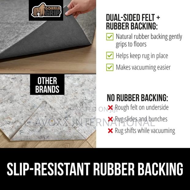 Gorilla Grip Felt Stay in Place Slip Resistant Rug Pad 5"X7" · Photo 4