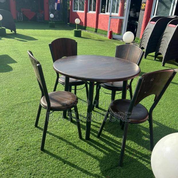 Wooden Dining Set (4 Chairs)