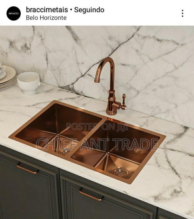 Kitchen Sink. Double Rose Gold. 7843r · Photo 2