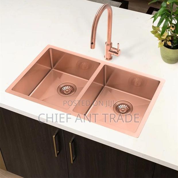Kitchen Sink. Double Rose Gold. 7843r · Photo 3