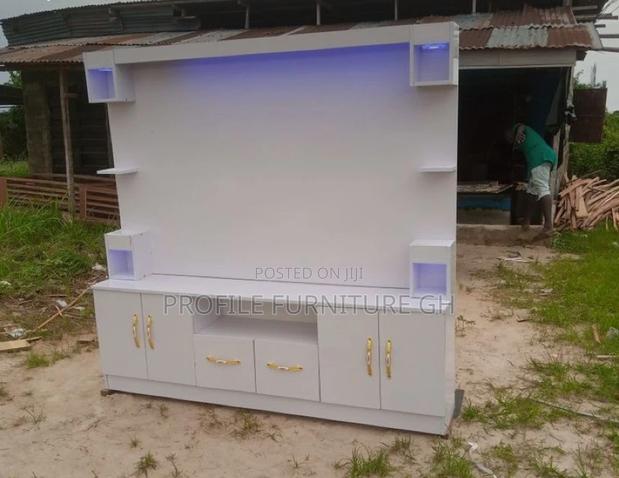 Plywood and Sticker Tv Stand 5 Feet Long · Photo 1