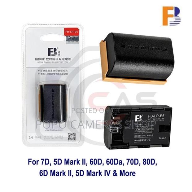 FB LP-E6 Battery ( for Canon 6D, 5D Mark 4,3,2 , 90D, R Et · Photo 2