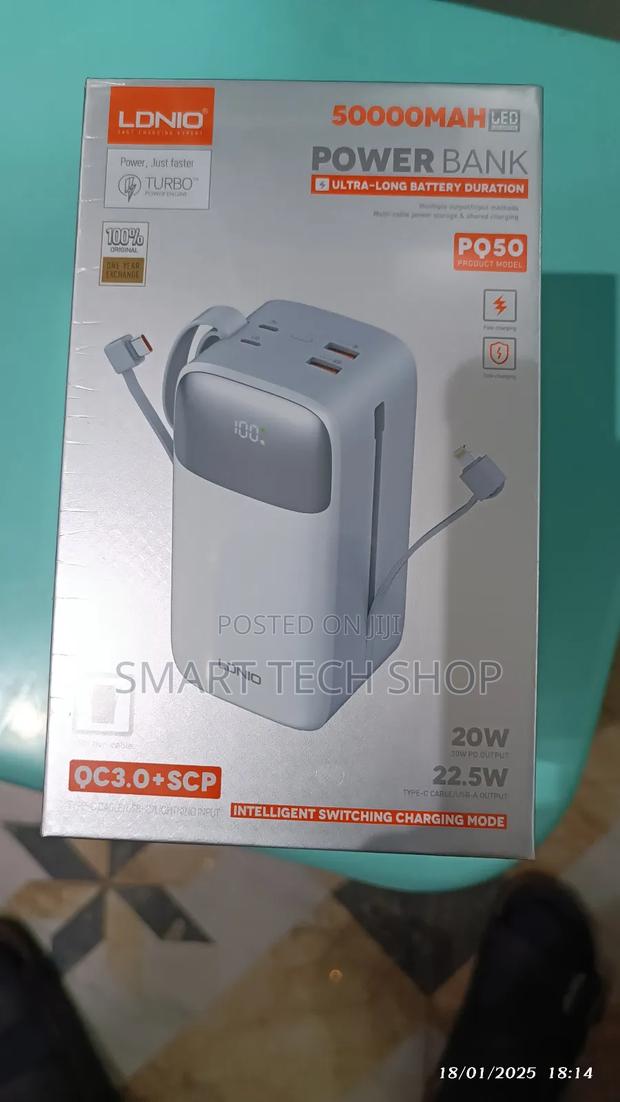 Ldnio Pq50 50000mah Power Bank Fast Charger Type C iPhone · Photo 2