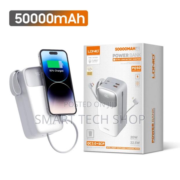 Ldnio Pq50 50000mah Power Bank Fast Charger Type C iPhone · Photo 1