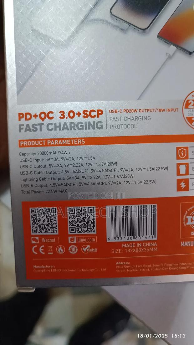 Ldnio Pq20 Super Fast Charger Long Lasting Power Bank · Photo 3