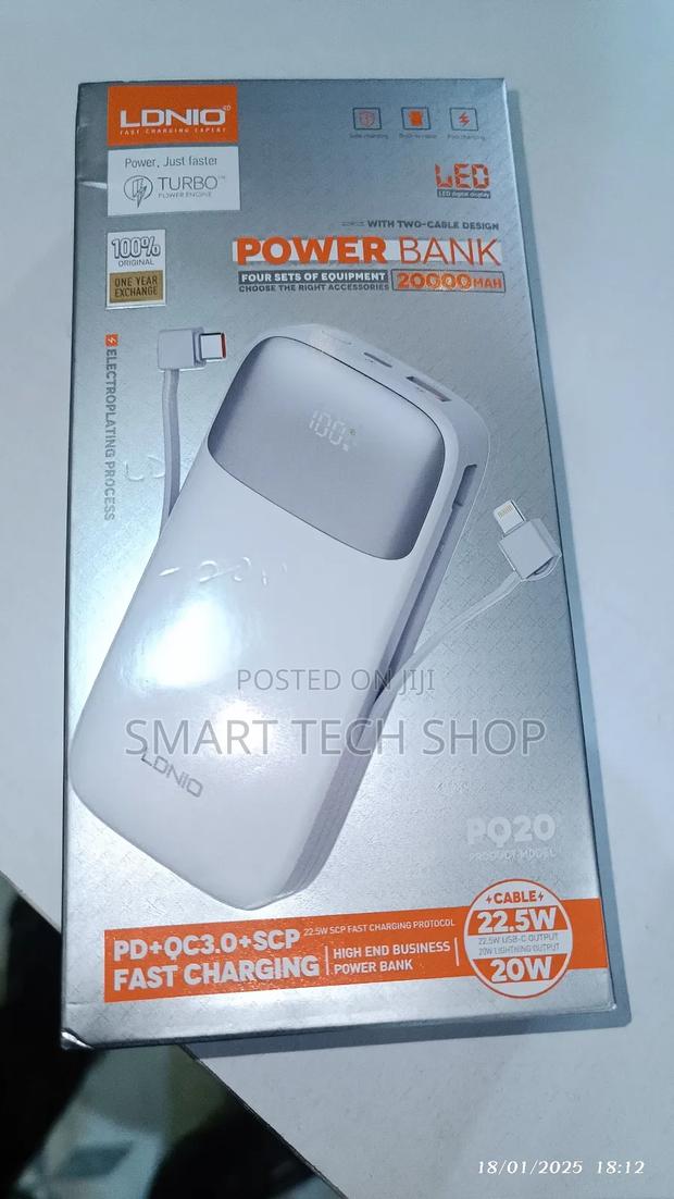 Ldnio Pq20 Super Fast Charger Long Lasting Power Bank · Photo 4