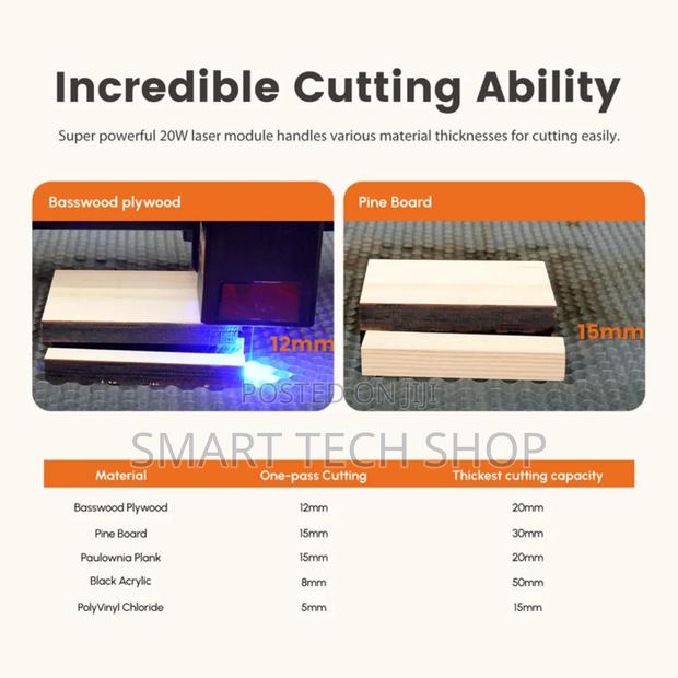 Algo Alpha MK2 20W Powerful Laser Engraver + Air Assist · Photo 3