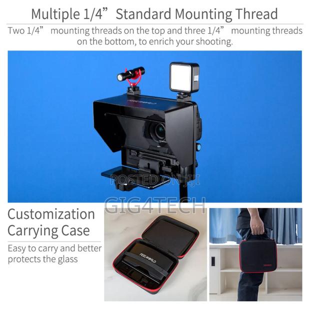 FEELWORLD TP10 Portable 10" Folding Teleprompter · Photo 5
