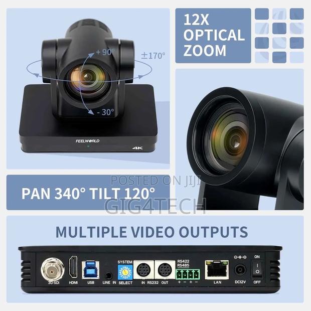 Feelworld Uhd4k12x PTZ Camera Sdi Hdmi USB Ip Live Streaming · Photo 2