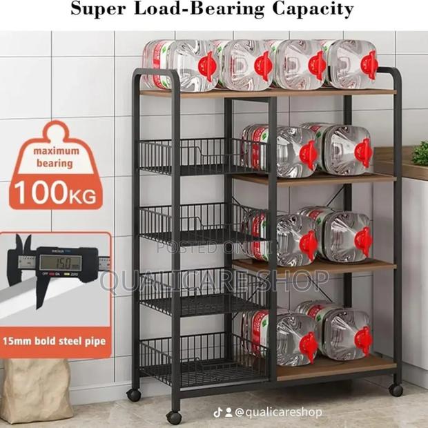 5 Layer Shelf Storage Shelving Unit With Wheels · Photo 2