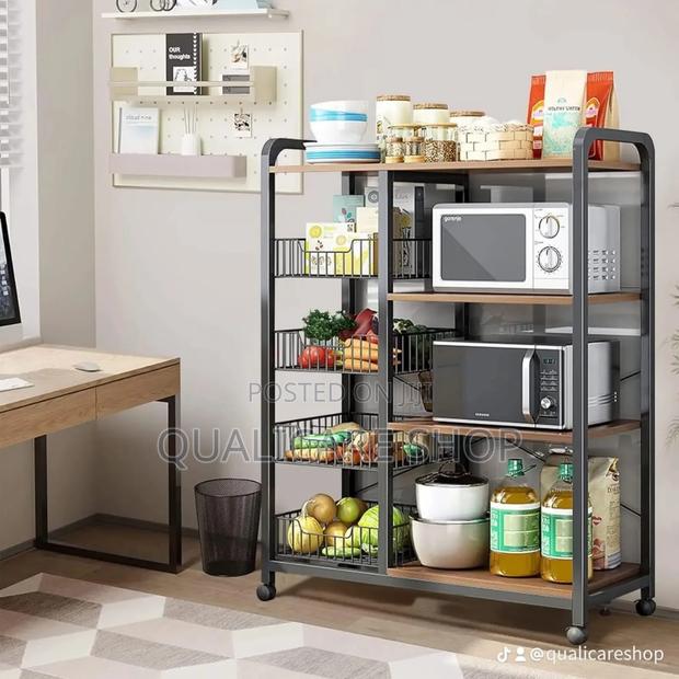 5 Layer Shelf Storage Shelving Unit With Wheels · Photo 3