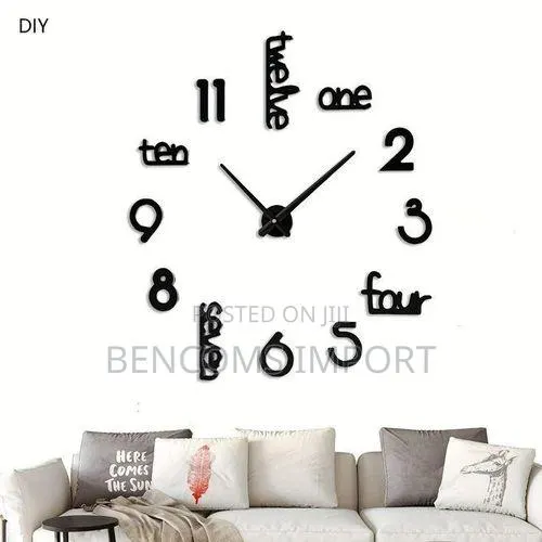 3D Acrylic Wall Clock, DIY Art Clock for Living Room and Bedroom · Photo 2