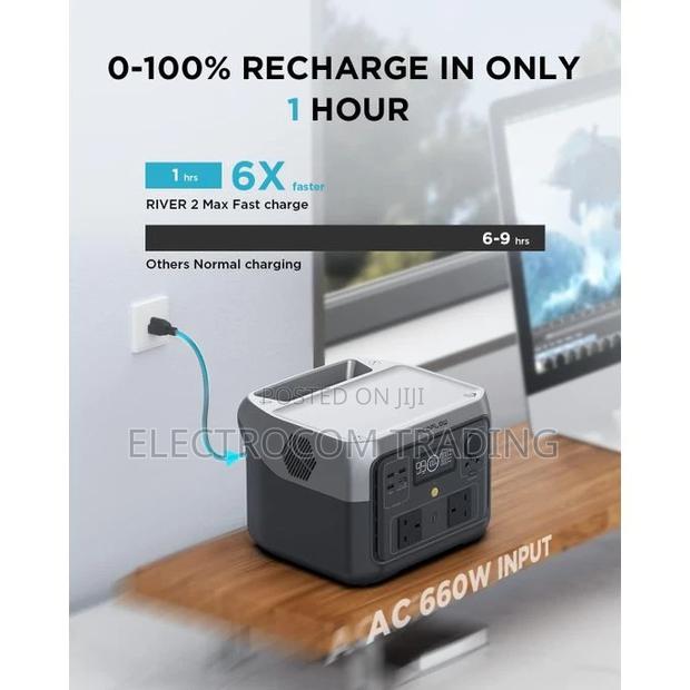 Ecoflow River 2 Max Power Station, 512wh, 500w, Uk Model · Photo 2