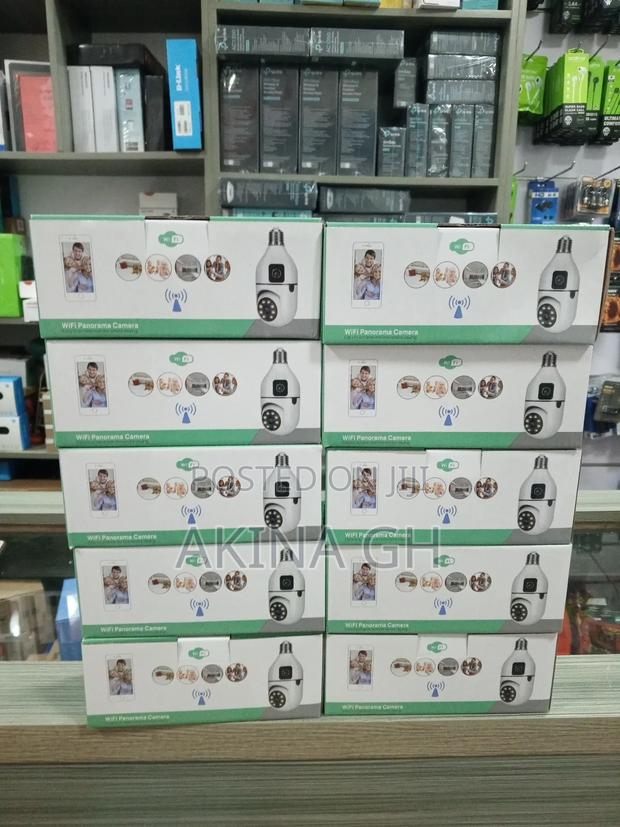 Dual Lens PTZ Wifi Bulb Camera Double Lens · Photo 1