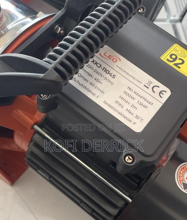 1.5hp Jet Pump - Leo Water Pump (Stainless Steel) · Photo 6