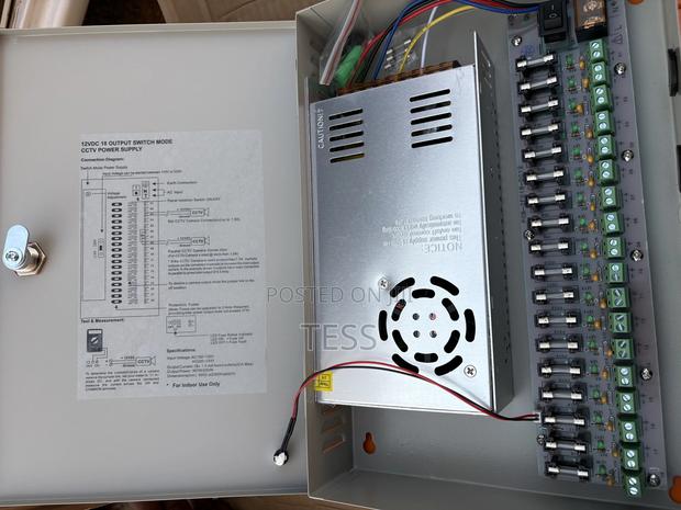 Power Supply CCTV 12v 30a Metal Case 18chs (Individual Fuse) · Photo 2