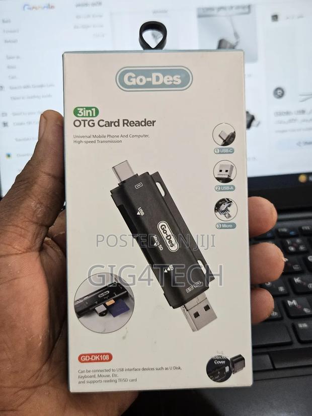 Go Des GD-DK108 3 in 1 Type-C Input Otg Memory Card Reader · Photo 1