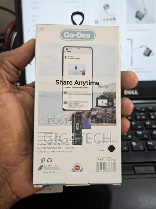 Go Des GD-DK108 3 in 1 Type-C Input Otg Memory Card Reader · Photo 3