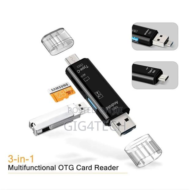 Go Des GD-DK108 3 in 1 Type-C Input Otg Memory Card Reader · Photo 2