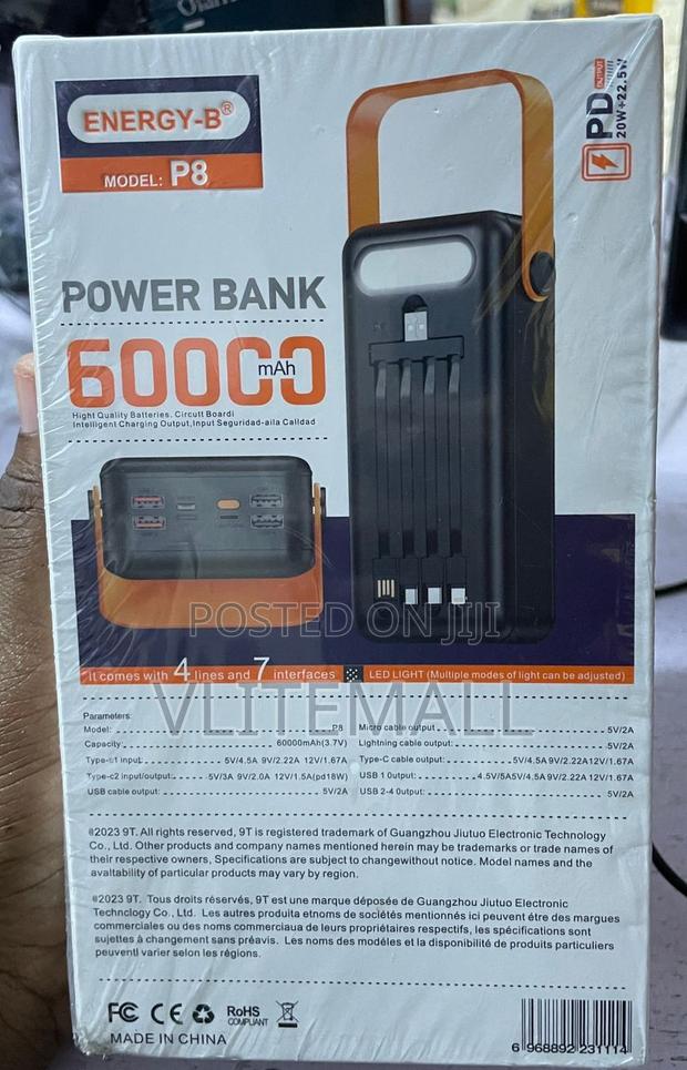 Original 60000watt Energy B Power Bank · Photo 1