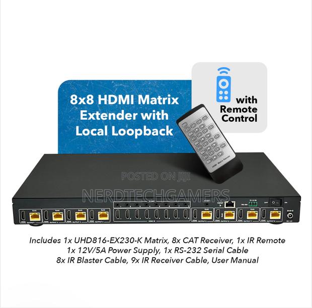 Orei HDMI Matrix Extender With IR RS-232 UHD816-EX230-K) · Photo 2