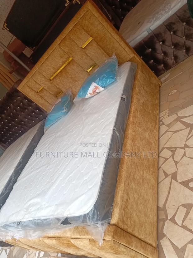 Supper Golden Queens Frame With Mattress . Free Delivry · Photo 1