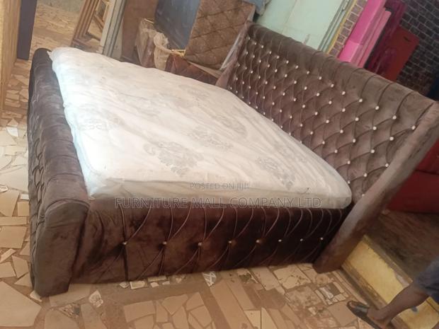 Foreign King Size Mattress With Coffee Frame . Free Dlvy · Photo 1