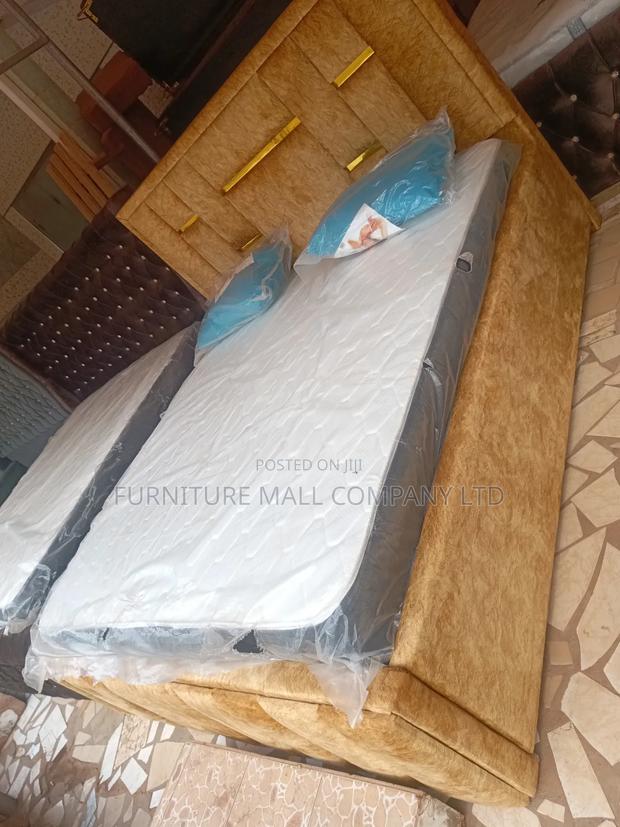 Quality Gold Frame Plus Mattress, Queen Size.Free Delivery · Photo 1