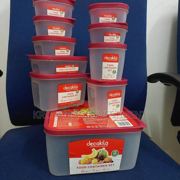 Decakila Kmtt120r Food Container Set -10pcs · Photo 1