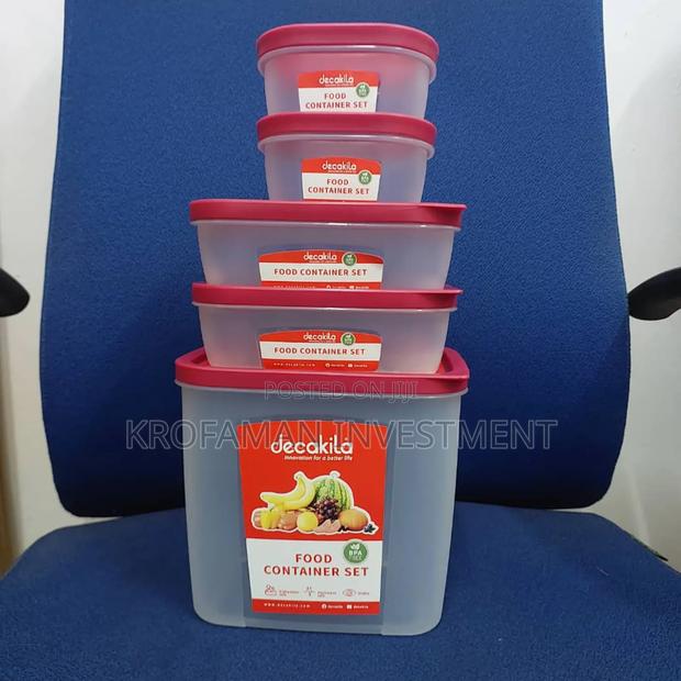 Decakila Kmtt119r Set of Food Container- 5pieces · Photo 1
