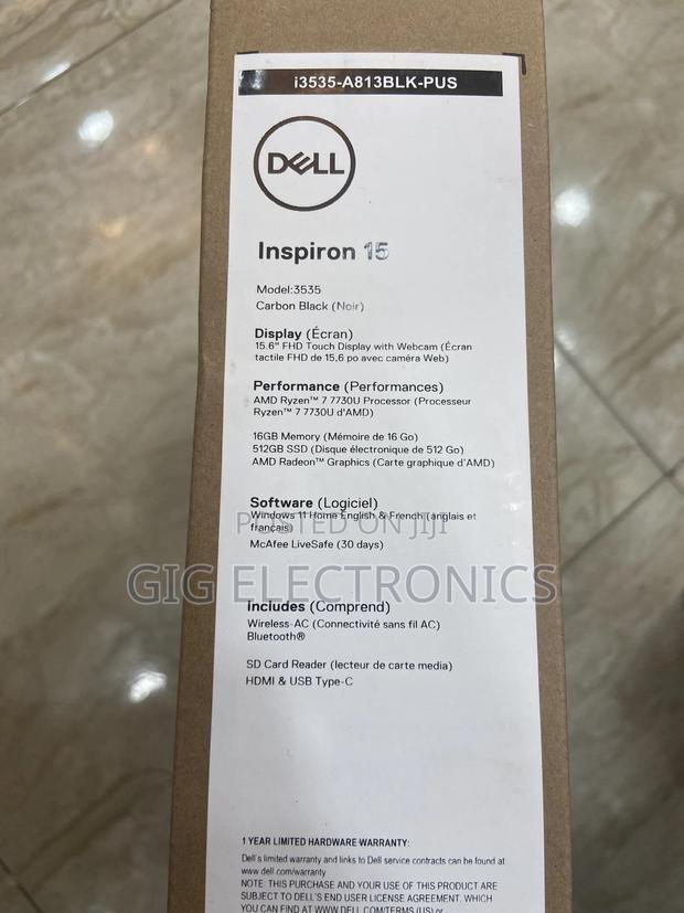 New Laptop Dell Inspiron 15 16GB AMD Ryzen 7 SSD 512GB · Photo 4