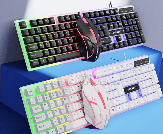 T6 Milang Gaming Wired Keyboard and Mouse Combo . · Photo 1