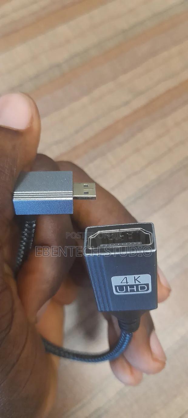 Micro HDMI and Mini HDMI Adpters With Cable Attached · Photo 1