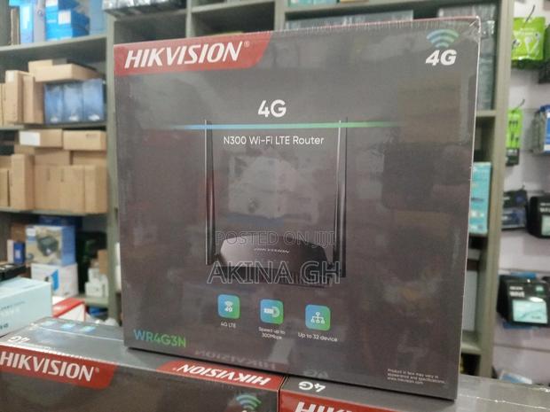 Hikvision 4g 300mbps Universal Sim Wi-Fi Lte Router Wr4g3n · Photo 1