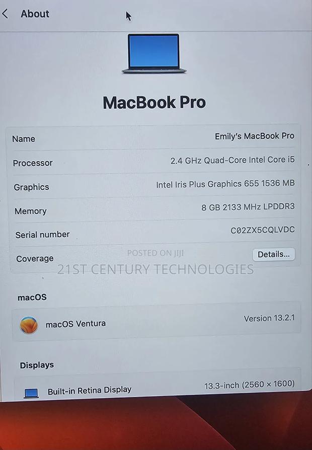 Laptop Apple MacBook 2019 8GB Intel Core I5 SSD 256GB · Photo 4