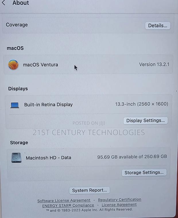 Laptop Apple MacBook 2019 8GB Intel Core I5 SSD 256GB · Photo 5