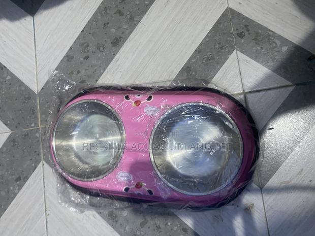 2 in 1 Pink Dog Bowls · Photo 1