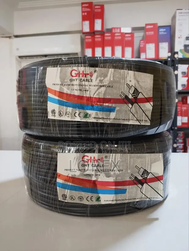Coaxial Cable GHT 100m Rg59 With Power · Photo 1