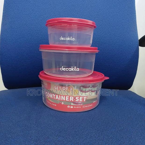 Decakila Kmtt121r Food Container Set-3pieces · Photo 1