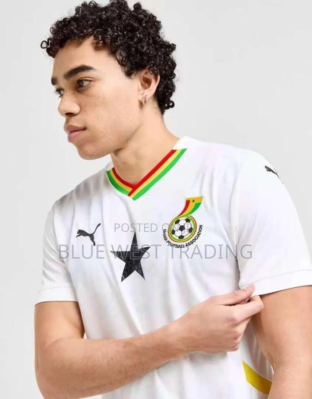 Ghana Black Stars Home Jersey (White) · Photo 2