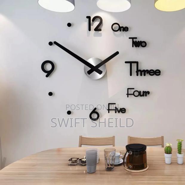 3d Designer Wall Clock Large 100-120cm (47inch · Photo 1