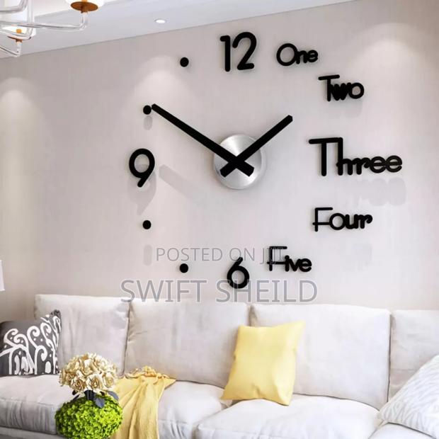 3d Designer Wall Clock Large 100-120cm (47inch · Photo 2