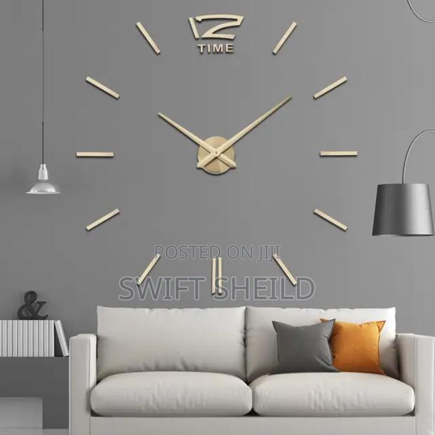 Beautiful Design 3d Wall Clock Large Type 100-120cm · Photo 1