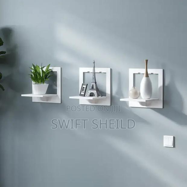 3 Set White Floating Shelve · Photo 1