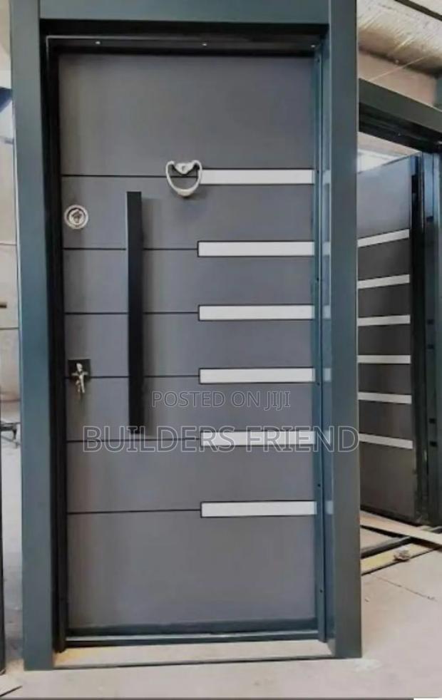 Executive Composite Heavy One Half Turkish Security Door Set · Photo 1
