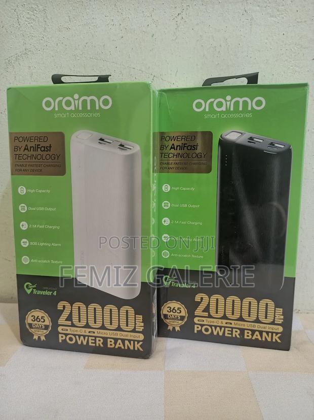 Oraimo Traveler 4 20000 Mah 10.5W Power Bank · Photo 1